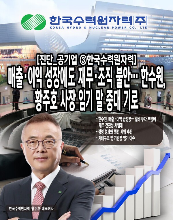 한수원은 최근 몇 년간 매출 및 영업이익에서 성장세를 보이고 있으나, 재무 호조 뒤에는 원전 안전 문제, 대규모 투자에 따른 재무 부담, 그리고 복잡한 지배구조가 내포하는 리스크가 공존한다. 또한 정부의 에너지 정책 변화와 글로벌 원전 시장 환경 불확실성도 경영 환경의 난제를 가중시키고 있다. [본문 중에서]