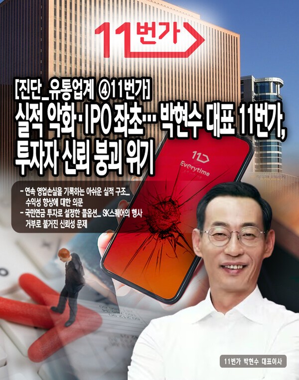 11번가의 실적은 아쉬운 모습을 보이고 있다. 특히 IPO의 재추진 혹은 매각의 가능성이 거론되며 기업 가치가 중요해진 2024년의 매출액은 전년 동기 대비 –35% 하락했다. 이익 지표도 3년 연속 적자를 기록하고 있기에, 11번가의 경영 상황이 녹록지 않음을 짐작할 수 있다. [본문 중에서]