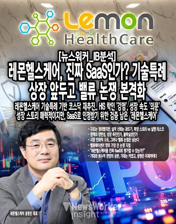 레몬헬스케어를 둘러싼 시장의 기대는 분명히 높아졌다. 반복매출 전환, 정책 모멘텀, HIS 기반 락인 구조 등은 확장성이 있는 비즈니스 모델이라는 공감대를 만들어냈다. 그러나 동시에 투자자들은 이제 스토리가 아닌 데이터와 실행 속도를...[본문 중에서]